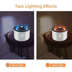 360ml volcano flame humidifier aroma diffuser for Home Office Essential Oil Ultrasonic Air Mist Purifier Relaxing Mood Light with Quiet Operation