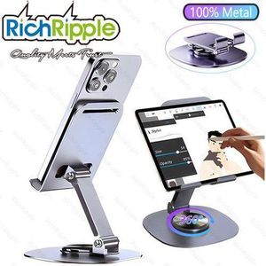 RichRipple Purple Metal Desktop Phones & Tablets Holder Foldable Stand