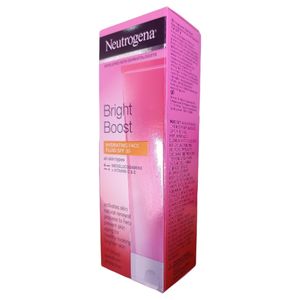 Health Bright Boost HYDRATING FACE FLUID SPF 30 All Skin Types Neoglucosamine Vitamin C & E Neutrogèna