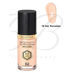 Max Factor X Facefinity 3 In 1 All Day Flawless Foundation SPF20 - C10 Fair Porcelain 30 Ml