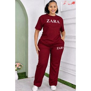 Ladies maroon 2pc set