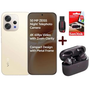 Vivo V70, 5G, 12GB RAM + 512GB ROM Storage, 50MP, Battery 6500mAh, (1 YEAR WARRANTY) - Yellow + FREE GIFTS