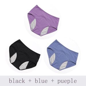 Physiological Underwear for Women 3-Piece Set Leak Proof Plus Size Soft  Cotton Waterproof Briefs Fem