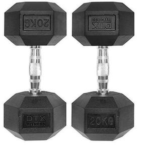2 Pieces Hexagonal Dumbbell 20kgs