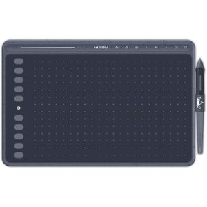 HS611 Graphics Drawing Tablet 10X6 inch with 8192 Levels Battery-Free Pen, 8 Multimedia Keys and 10 Press Keys, Support Android, Ideal Use for Distance Education and Wed Conference