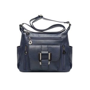 Navy Blue Cross-body bag Leather Sling bag 