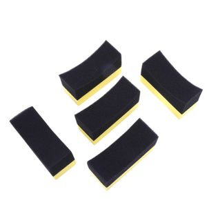 4Pcs Automotive Car Wheel Washer Tyre Tire Dressing Applicator Curved Foam  Sponge Pad Polishing Sponge Wax