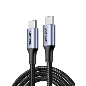 Ugreen USB-C to USB-C Cable 2M, 100W Power Delivery Fast Charging Cable, Braided USB Type-C PD Super Fast Charge & Data Sync Cord