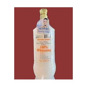 Gluta White 7 days 100% white fast action 5 in 1 ati dark spots tone corrector anti-aging skin white shower cream 2000ml