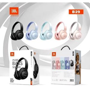 Jbl  B29 Wireless Bluetooth Headset with Deep Bass, Noise Cancellation, and HD Stereo Sound for Music Lovers