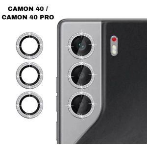 Tecno Camon 40 Pro THREE PCS of Camera Lens Protector with Crystals