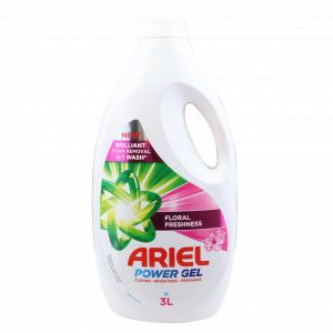 Ariel Automatic Machine Wash Floral Fresh Liquid 3L  Power Gel for Front & Top Load