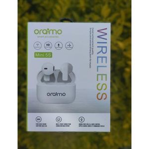Oraimo  Wireless Bluetooth Mini 5S Earbuds Wireless Airpods, Bluetooth 5.3 Headphones In Ear, Bluetooth Earphones with Built-in Microphone, Wireless Ear Buds, Bluetooth Earbuds with Mic, Charging