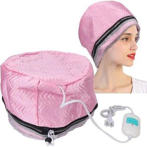 Hair Steamer Thermal Heat Cap Deep Conditioning Temperature Adjustable Electric Heat Cap Hair Care Moisturize and Nourish for Home Use