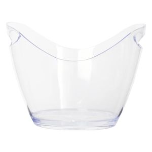 4 Litres Acrylic Ice Bucket – Transparent Beverage & Wine Cooler