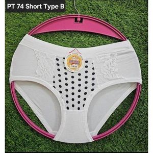 4Pcs Pure Cotton Women Underwear Panties For Ladies Sleepwear Lingerie Hipster