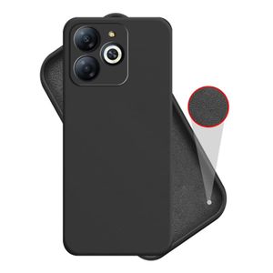 Soft Silicone Back Cover for Infinix Hot 50 Pro+ - Pink, anti-fingerprint, anti-scratch, durable silicone case