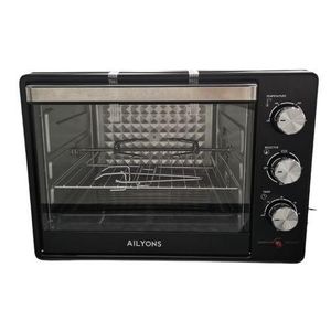 AILYONS Electric Oven - 40L, Grill, Rotisserie, Black