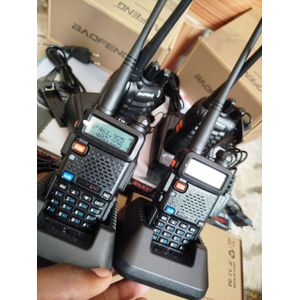 Baofeng UV-5R Walkie Talkie Set (Two Pieces) for Outdoor, Hunting, and Emergency Communication