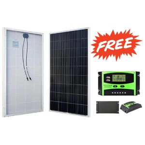 Sunlight Solar 350 Watts Solar Panel 350Watts Monocrystalline All Weather Solar Panel + Free 10A Solar Charge Controller 