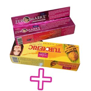 VI-JOHN ZERO MARKS CREAM Scars Blemishes Dark Circles + Turmeric Cream FOR GLOWING FAIRNESS bc