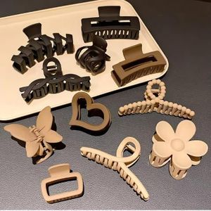 11pcs Women's High-end Frosted Clip Set Women's Back Head Hair Shark Clip Headwear