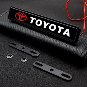 Car Decorative Light LED Front Hood Grille Emblem Badge Decor For all toyotas