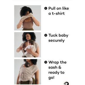 Adjustable Baby Sling Wrap – Front Carry Baby Carrier Strap (Breathable Air Mesh)
