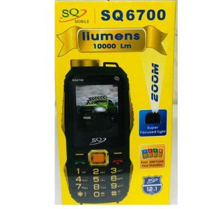 SQ MOBILE 6700//HAS 4 SIM CARDS//WIRELESS FM-Black