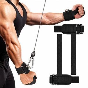 2 in 1 Weight Lifting Straps Gym Wrist Support Band with Comfortable Wrist Pad used for Deadlifts, Dumbbells/ Barbell Hand Grips, CrossFit Training + Secure Double D-Rings for Cable Machine Workout Gym Wrist Straps/ Weightlifting Straps Gym Gloves