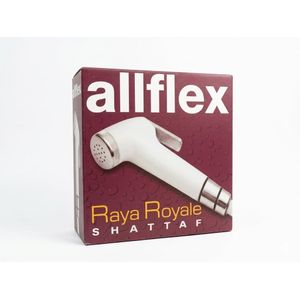 Allflex Raya Royale Shattaf - Premium Bidet Sprayer Set - Arabic Shower for Toilet - White & Chrome