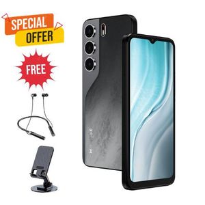 M Horse Camon 40 Pro 6.6" Display 64GB ROM+4GB RAM 8MP Android 14 Quad Core Processor 5000mAh + Free Wireless Neck Headset + Phone Stand