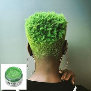 Mofajang Green Temporary Hair Color Wax- Natural Hairstyle Cream