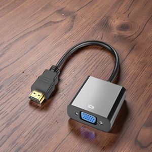 HDMI To VGA Adapter Easy Plug And Play Converter For Desktop Laptop Display Screen 
