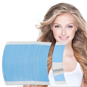 36 PCS Waterproof Lace Tape for Hairpiece Wig Tape, Adhesive Double Sided Waterproof, Strong Hold Clear Lace Supports Toupees for Hair Extension Blue 1/2