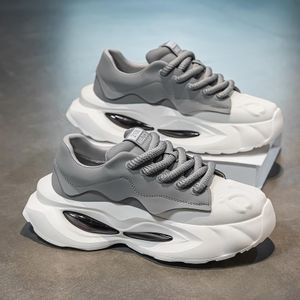 Men's Breathable Sneakers Sports Running Casual Shoes Grey