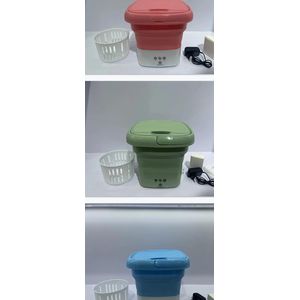 Collapsible mini washing machine with dryer