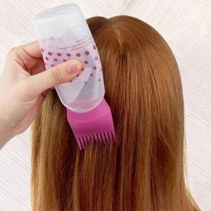 Root Comb Applicator Bottle Hair Color Applicator Bottles Hair Dye Applicator Brush with Root Comb Applicator for Salon Home DIY Hair Coloring