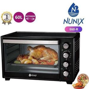 Nunix 4 Knob Settings 60 Litres Electric Rotisserie Oven