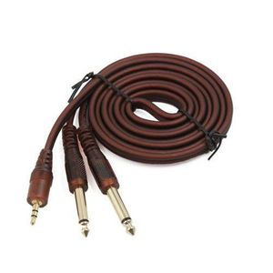 3.5mm Male Connector to 2 RCA 6.5mm Male Adaptor Eextension Audio Cable 1.5M