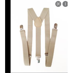 Durable Men Women Clip-on Suspenders-Khaki