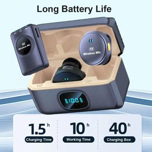 SX23 Wireless Lavalier Mic with Charging Box for Outdoor Event Recording