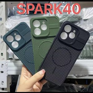 Tecno Spark 40 soft silicone black cover/Case with MagSafe that is Unique _Green