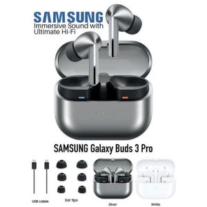 Galaxy Samsung Buds 3 Pro True Wireless Earbuds – Bluetooth 5.4, Noise Cancellation, Long Battery Life, IP57 Water Resistance – Compatible With Android & IOS