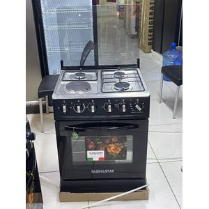 Globalstar Black 60*60 JET 3+1 standing cooker with electric oven 