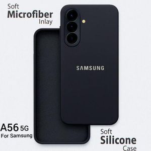 Samsung Galaxy A56 5G Black Original Liquid Silicone phone case/Cover