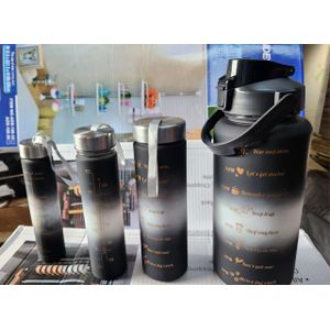 4pcs set  Motivational Water Bottle
