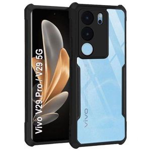 Xundd Airbag Shockproof Bumper Shell Back Transparent Acrylic + TPU Buffer Case Cover for Vivo V29