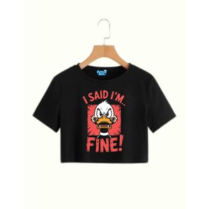 Women's casual crop tshirt