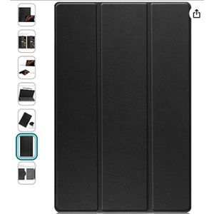 Folio Case for Xiaomi Poco Pad 12.1'' 2024, Folding Ultra-Thin PU Leather Std Case Cover for Xiaomi Redmi Pad Pro 5G / Xiaomi Poco Pad 12.1" 2024 Black